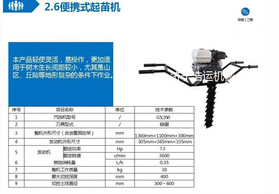 優(yōu)質(zhì)耐用大馬力汽油合金鏈條式挖樹機(jī) 果樹綠化樹種植移栽的得力助手
